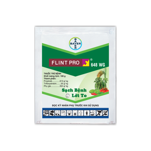 Flint Pro 648WG, Sạch bệnh, Lời to, Đặc trị thán thư, đốm lá, vàng lá, mốc xám, đạo ôn