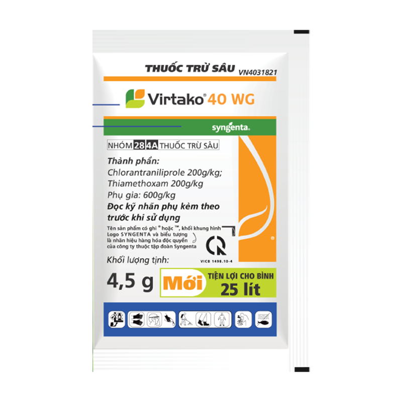 Virtako® 40WG, Sạch sâu lúa tốt