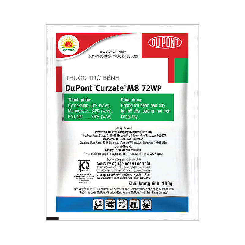 Thuốc trừ bệnh phổ rộng DuPont™ Curzate® M8 72WP